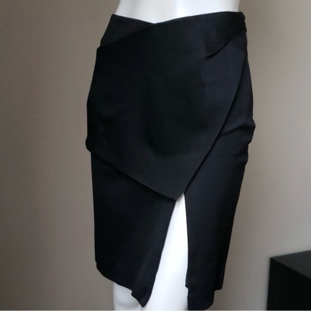 Balenciaga Pencil Black Skirt with side slit